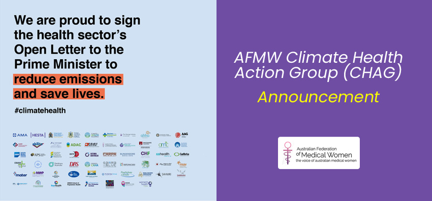Magdalena Simonis, Chair AFMW Climate Health Action Group (CHAG)
