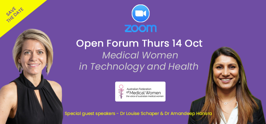 AFMW Open Forum on Medical Women in Technology and Health – MedWiTH